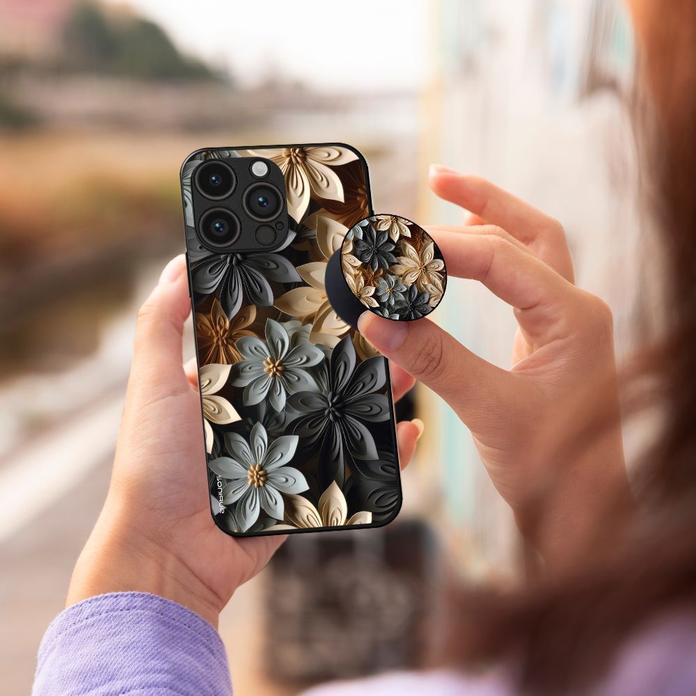 Pop Holder Sonique 3D Flower Series Γκρι