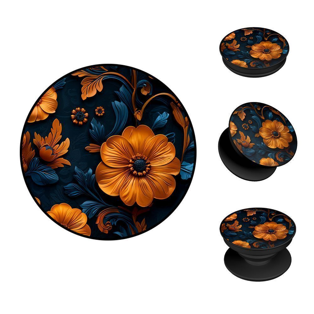 Pop Holder Sonique 3D Flower Series Πορτοκαλί 01