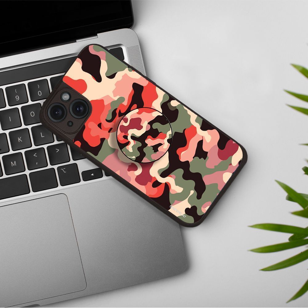 Pop Holder Sonique Camouflage Army Series Κόκκινο