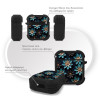 Θήκη Σιλικόνης Sonique 3D Flower Series για AirPods 1/2 Γαλάζιο
