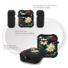 Θήκη Σιλικόνης Sonique 3D Flower Series για AirPods 1/2 Πράσινο