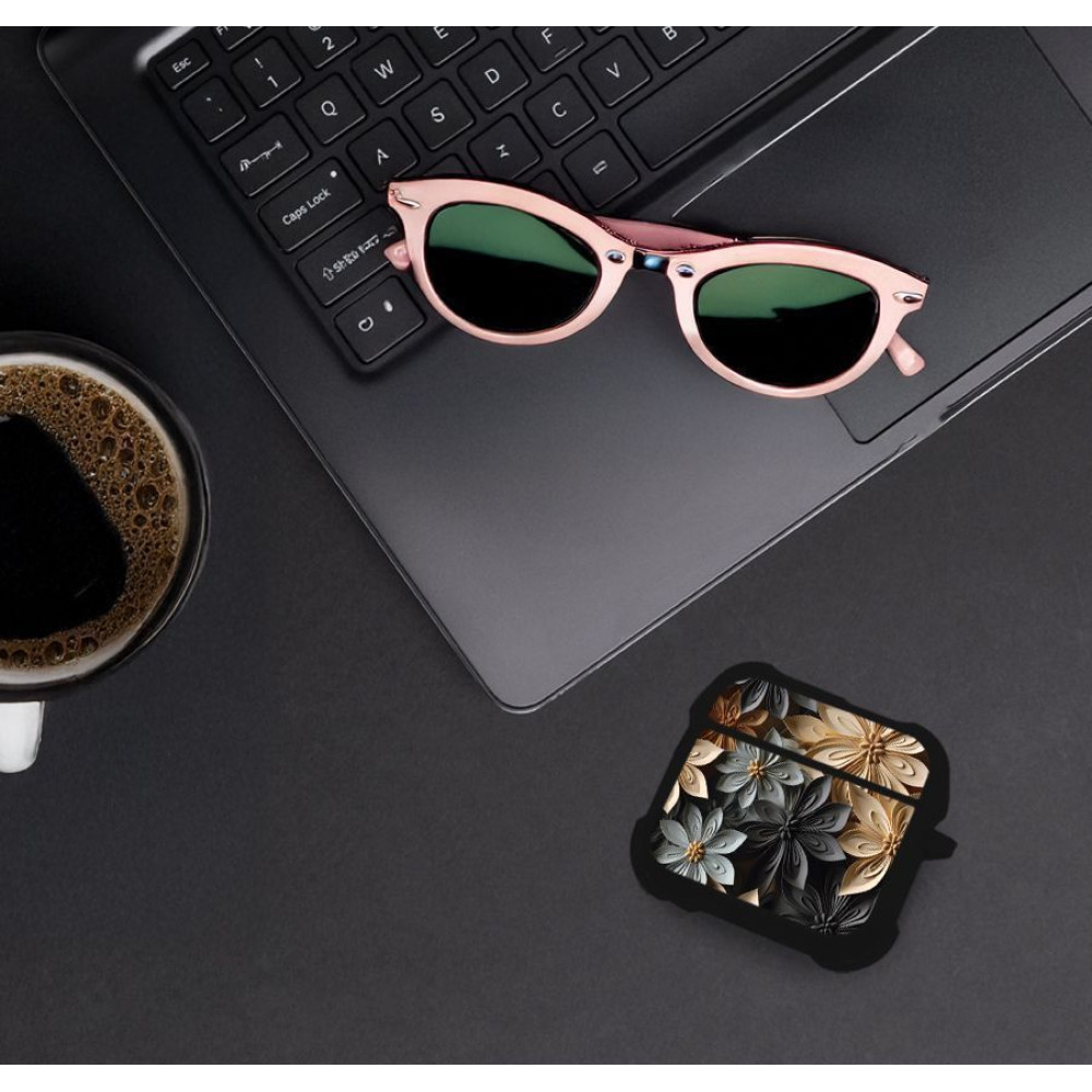 Θήκη Σιλικόνης Sonique 3D Flower Series για AirPods 4 Γκρι