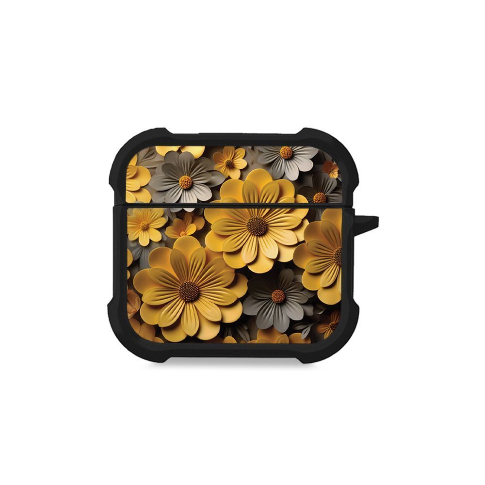 Θήκη Σιλικόνης Sonique 3D Flower Series για AirPods 4 Κίτρινο