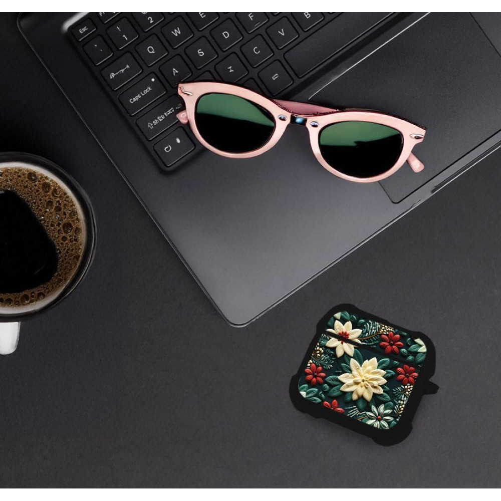 Θήκη Σιλικόνης Sonique 3D Flower Series για AirPods 4 Πράσινο