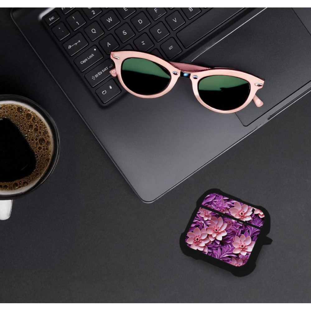 Θήκη Σιλικόνης Sonique 3D Flower Series για AirPods 4 Ροζ