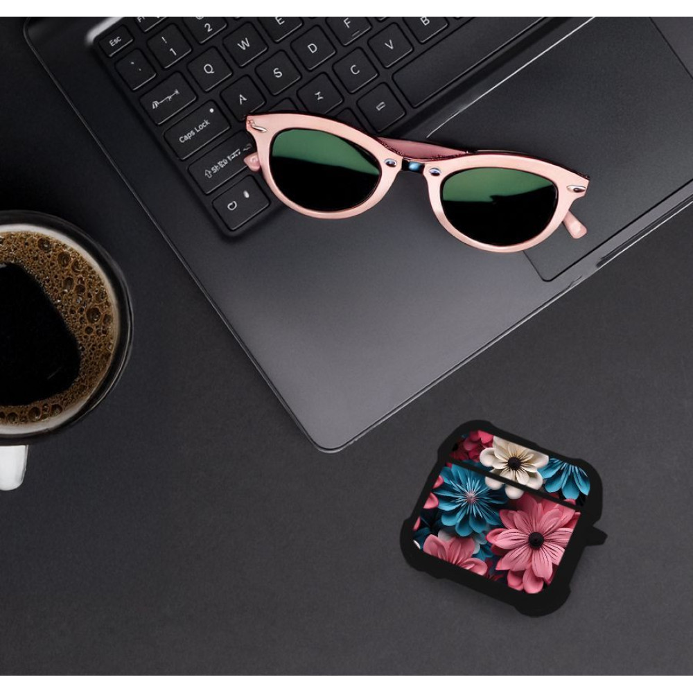 Θήκη Σιλικόνης Sonique 3D Flower Series για AirPods 4 Ροζ 01