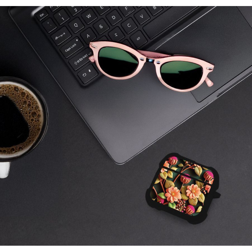 Θήκη Σιλικόνης Sonique 3D Flower Series για AirPods 4 Σομόν