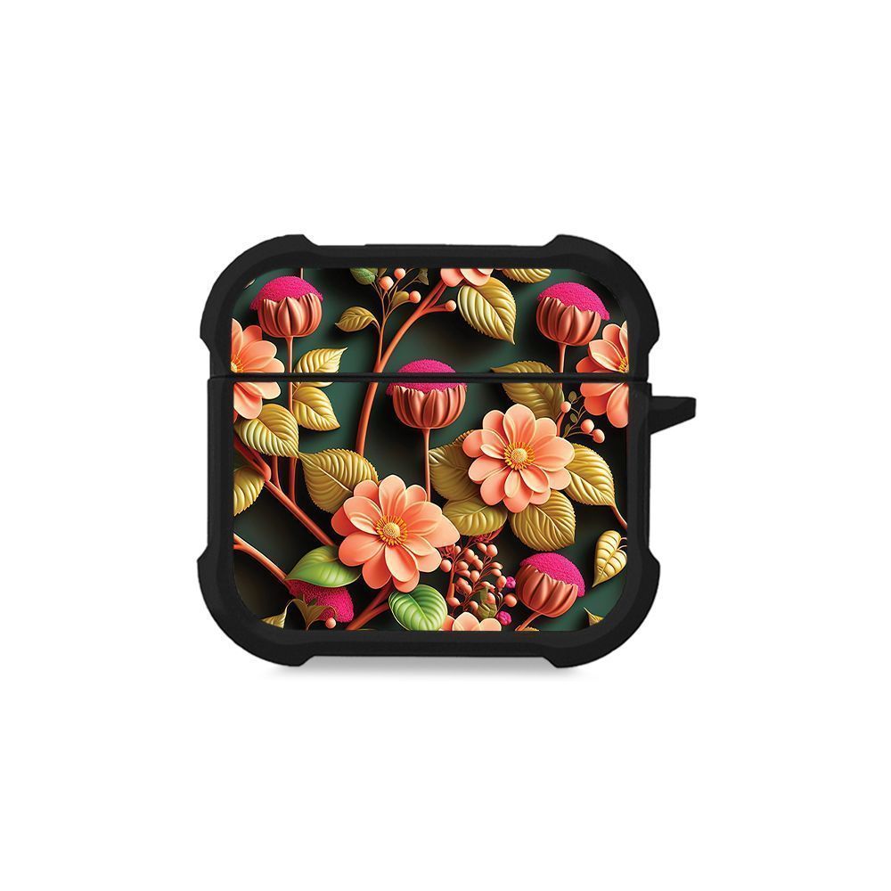 Θήκη Σιλικόνης Sonique 3D Flower Series για AirPods 4 Σομόν