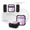 Θήκη Σιλικόνης Marble Series για AirPods 1/2 Βιολετί