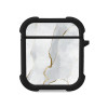 Θήκη Σιλικόνης Marble Series για AirPods 1/2 Λευκό 01