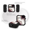 Θήκη Σιλικόνης Marble Series για AirPods 1/2 Μπορντώ