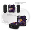 Θήκη Σιλικόνης Marble Series για AirPods 1/2 Μωβ