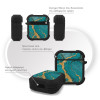Θήκη Σιλικόνης Marble Series για AirPods 1/2 Πράσινο