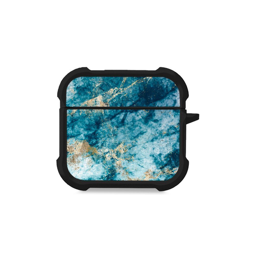 Θήκη Σιλικόνης Sonique Marble Series για AirPods 4 Μπλε