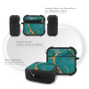 Θήκη Σιλικόνης Sonique Marble Series για AirPods 4 Πράσινο