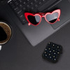 Θήκη Σιλικόνης Sonique Heart Series για AirPods 1/2 Μαύρο 01