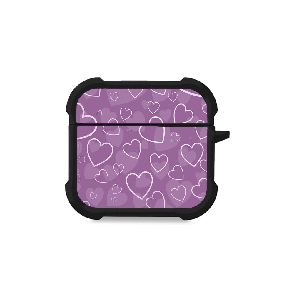Θήκη Σιλικόνης Sonique Heart Series για AirPods 4 Βιολετί