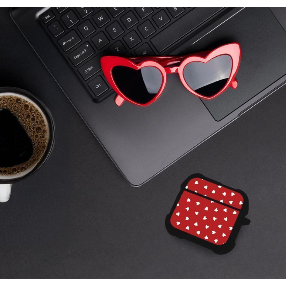 Θήκη Σιλικόνης Sonique Heart Series για AirPods 4 Κόκκινο