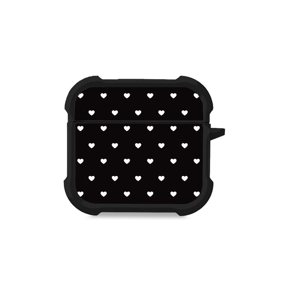 Θήκη Σιλικόνης Sonique Heart Series για AirPods 4 Μαύρο 02