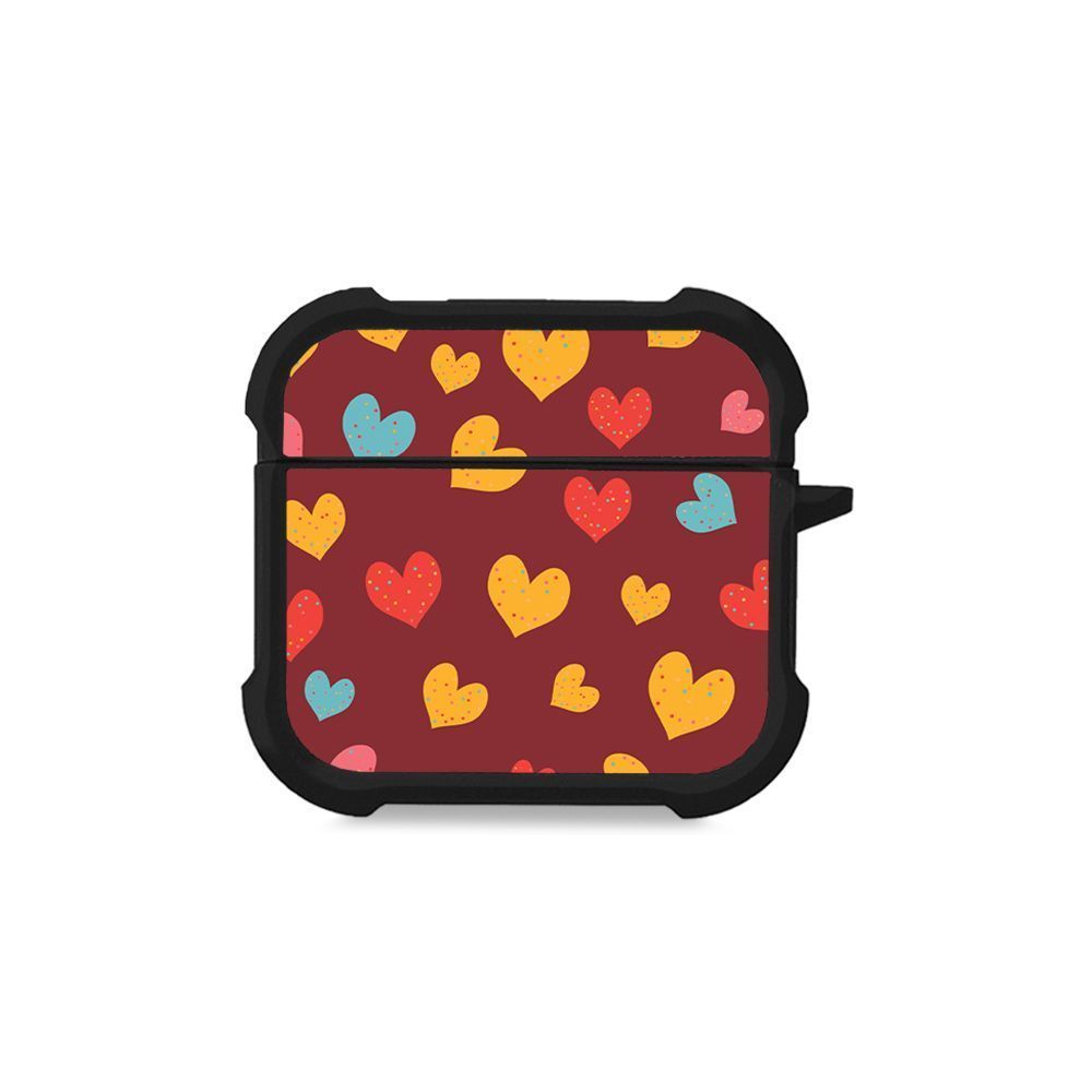Θήκη Σιλικόνης Sonique Heart Series για AirPods 4 Μπορντώ