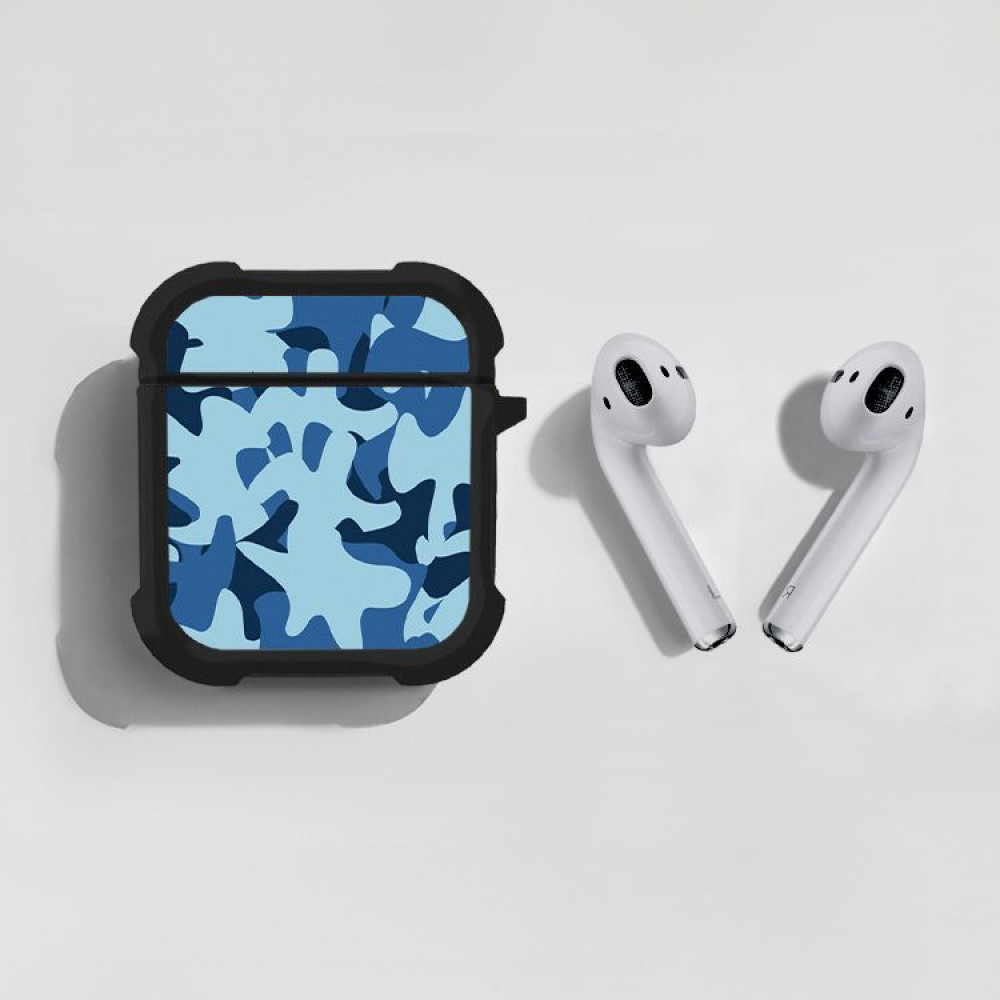 Θήκη Σιλικόνης Sonique Camouflage Army Series για AirPods 1/2 Μπλε