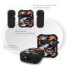 Θήκη Σιλικόνης Sonique Camouflage Army Series για AirPods 1/2 Πορτοκαλί