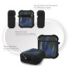 Θήκη Σιλικόνης Sonique Camouflage Army Series για AirPods 1/2 Μπλε 01