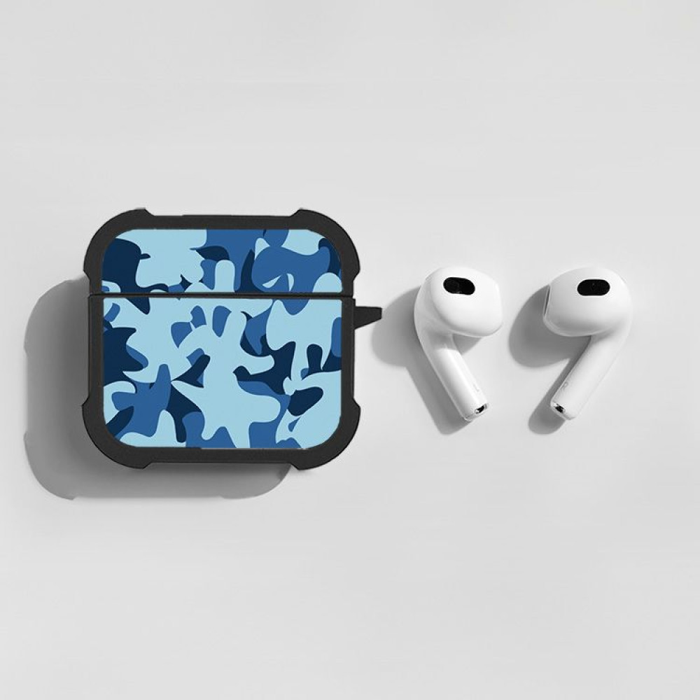 Θήκη Σιλικόνης Sonique Camouflage Army Series για AirPods 4 Μπλε