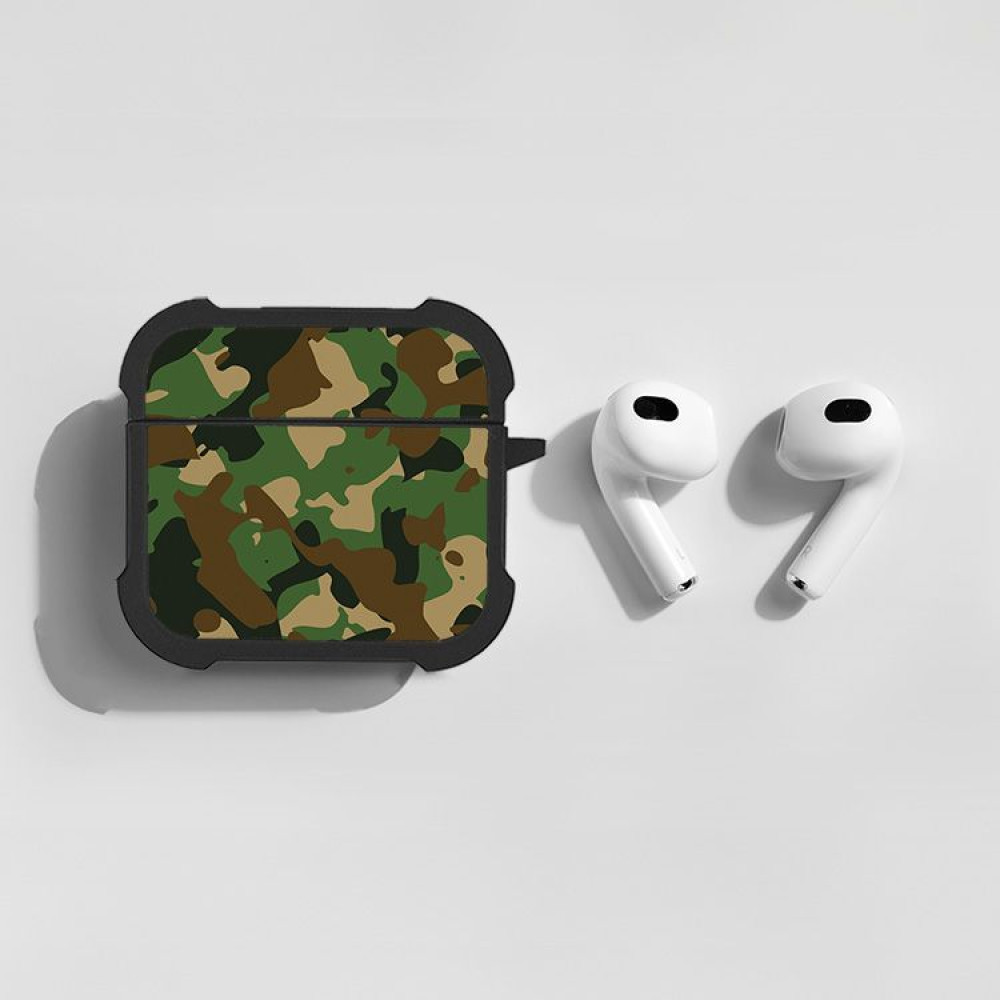 Θήκη Σιλικόνης Sonique Camouflage Army Series για AirPods 4 Πράσινο