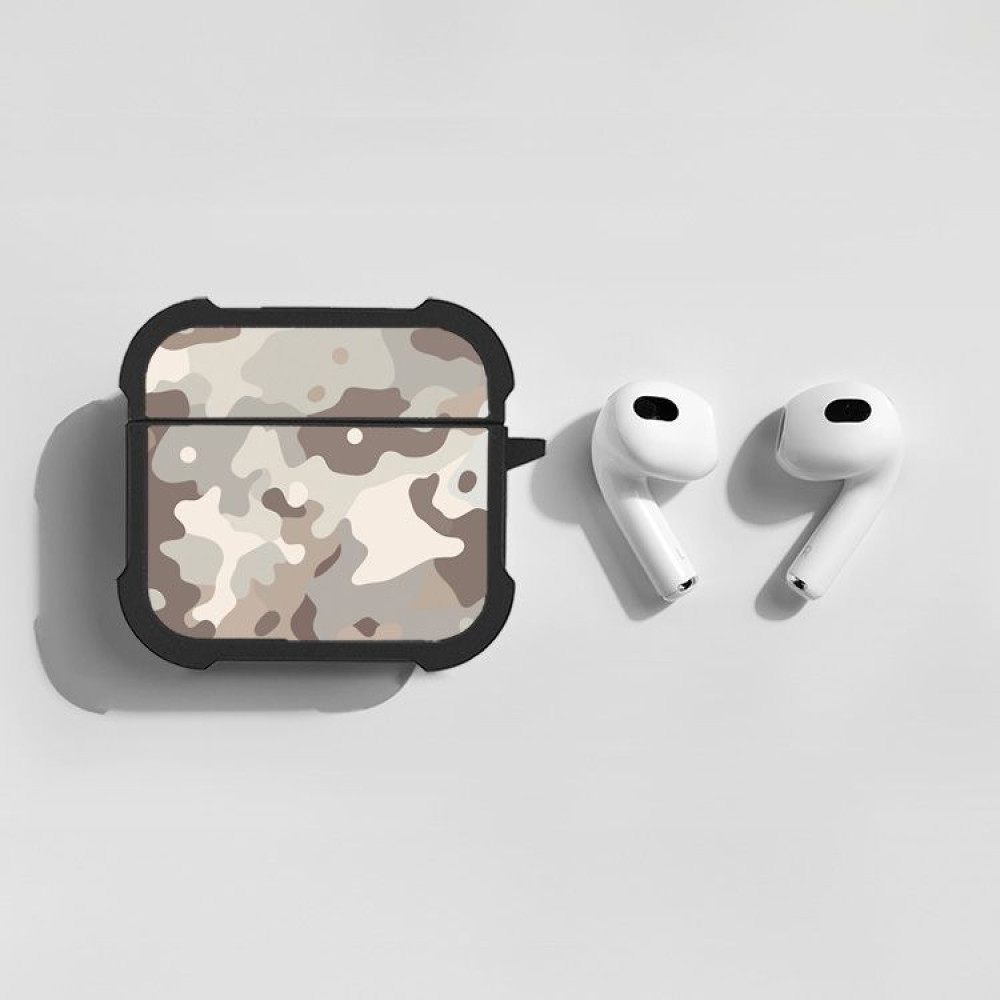 Θήκη Σιλικόνης Sonique Camouflage Army Series για AirPods 4 Μπεζ