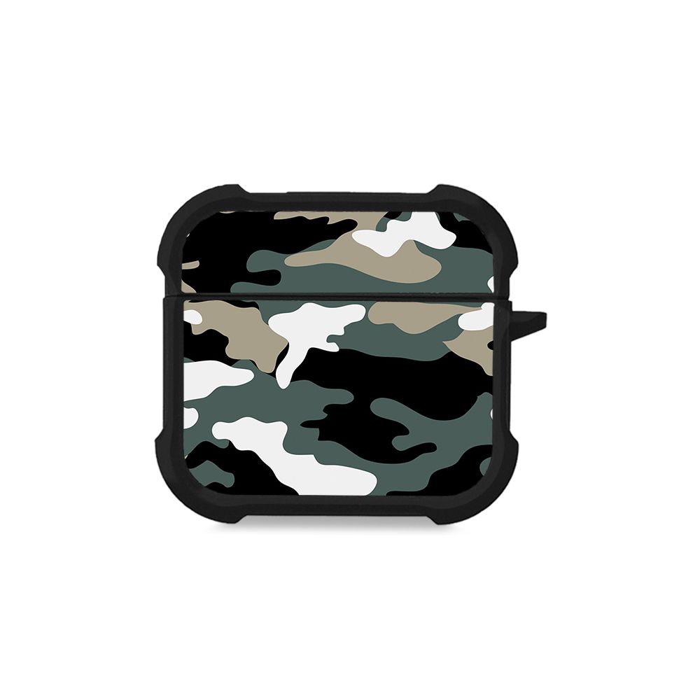 Θήκη Σιλικόνης Sonique Camouflage Army Series για AirPods 4 Χακί
