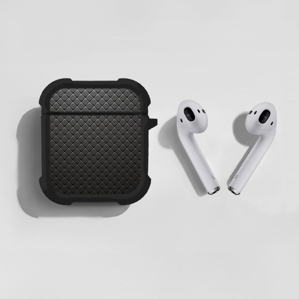 Θήκη Σιλικόνης Sonique Carbon Series για AirPods 1/2 Γκρι