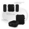 Θήκη Σιλικόνης Sonique Carbon Series για AirPods 1/2 Μαύρο