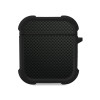Θήκη Σιλικόνης Sonique Carbon Series για AirPods 1/2 Μαύρο 01