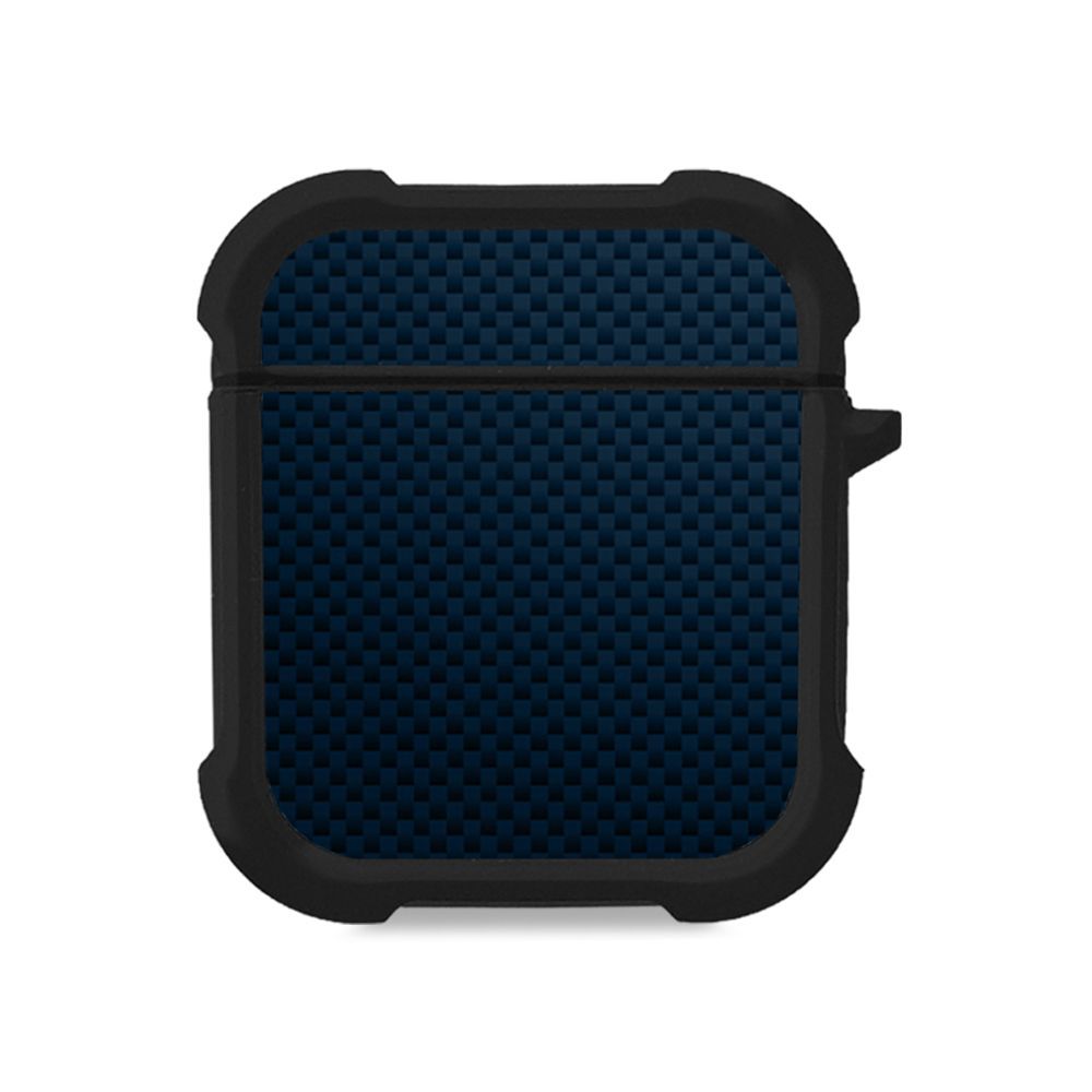 Θήκη Σιλικόνης Sonique Carbon Series για AirPods 1/2 Μπλε