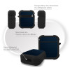 Θήκη Σιλικόνης Sonique Carbon Series για AirPods 1/2 Μπλε