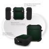 Θήκη Σιλικόνης Sonique Carbon Series για AirPods 1/2 Πράσινο