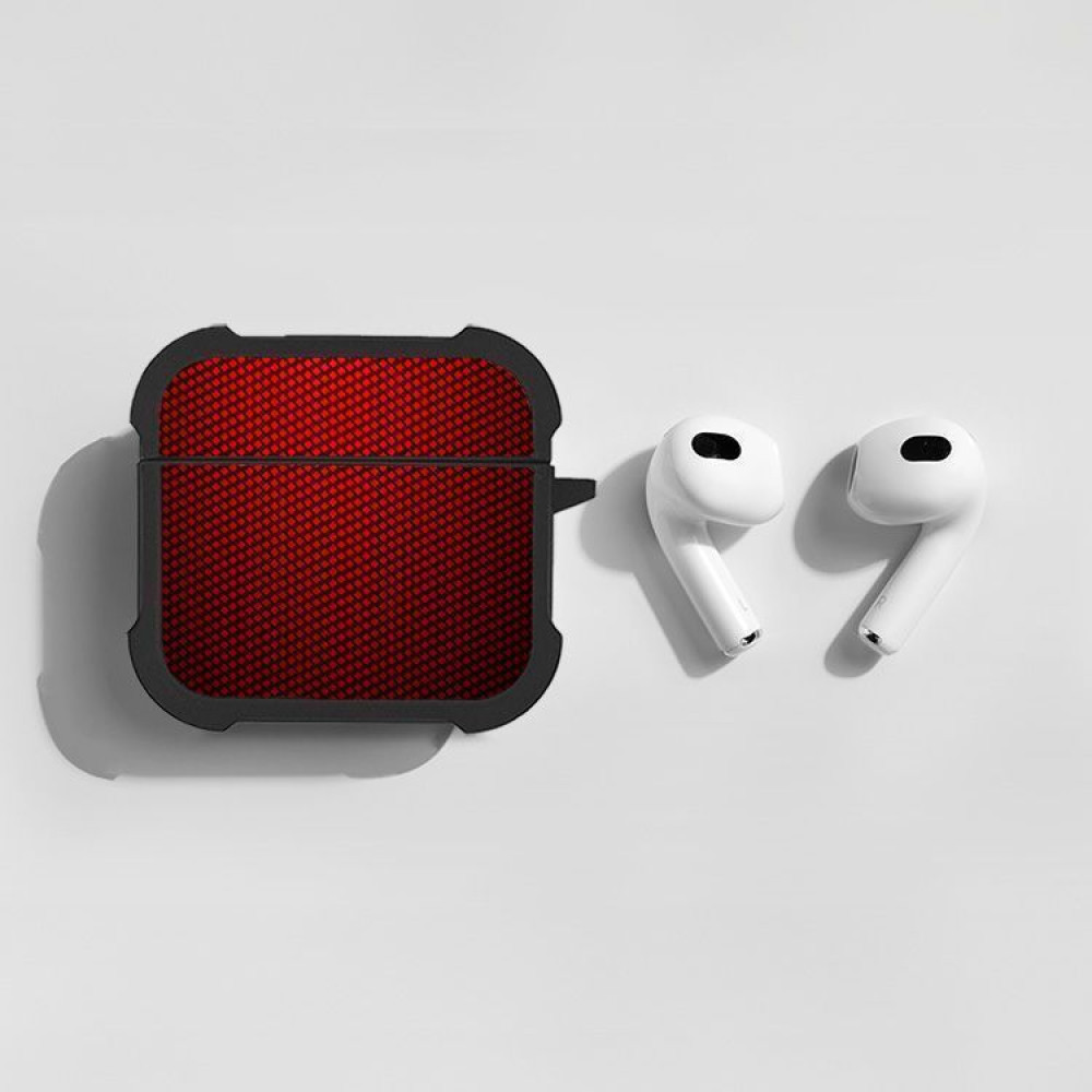 Θήκη Σιλικόνης Sonique Carbon Series για AirPods 4 Κόκκινο