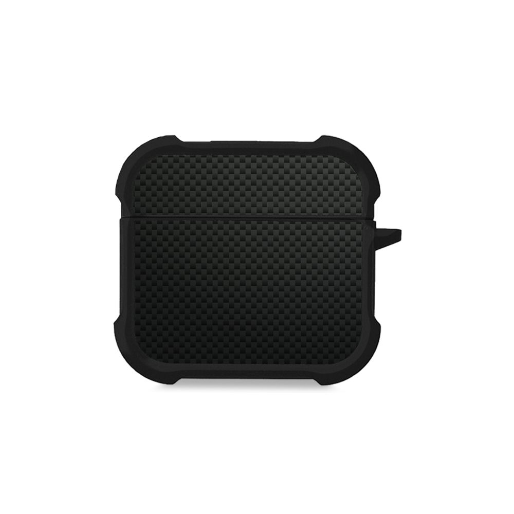 Θήκη Σιλικόνης Sonique Carbon Series για AirPods 4 Μαύρο 01