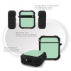 Θήκη Σιλικόνης Sonique ColorBloc Series για AirPods 1/2 Βεραμάν