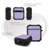 Θήκη Σιλικόνης Sonique ColorBloc Series για AirPods 1/2 Βιολετί