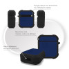 Θήκη Σιλικόνης Sonique ColorBloc Series για AirPods 1/2 Μπλέ