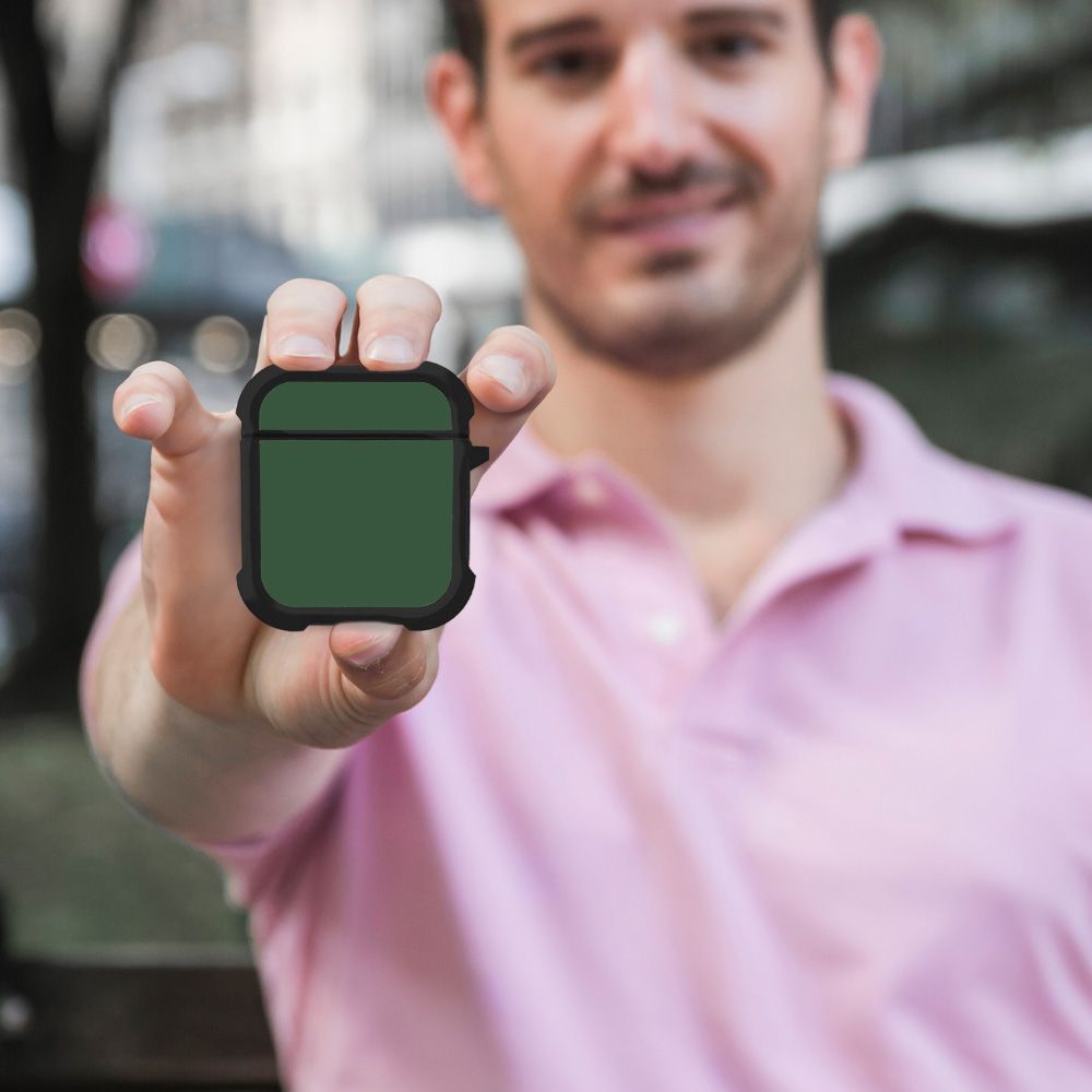 Θήκη Σιλικόνης Sonique ColorBloc Series για AirPods 1/2 Πράσινο