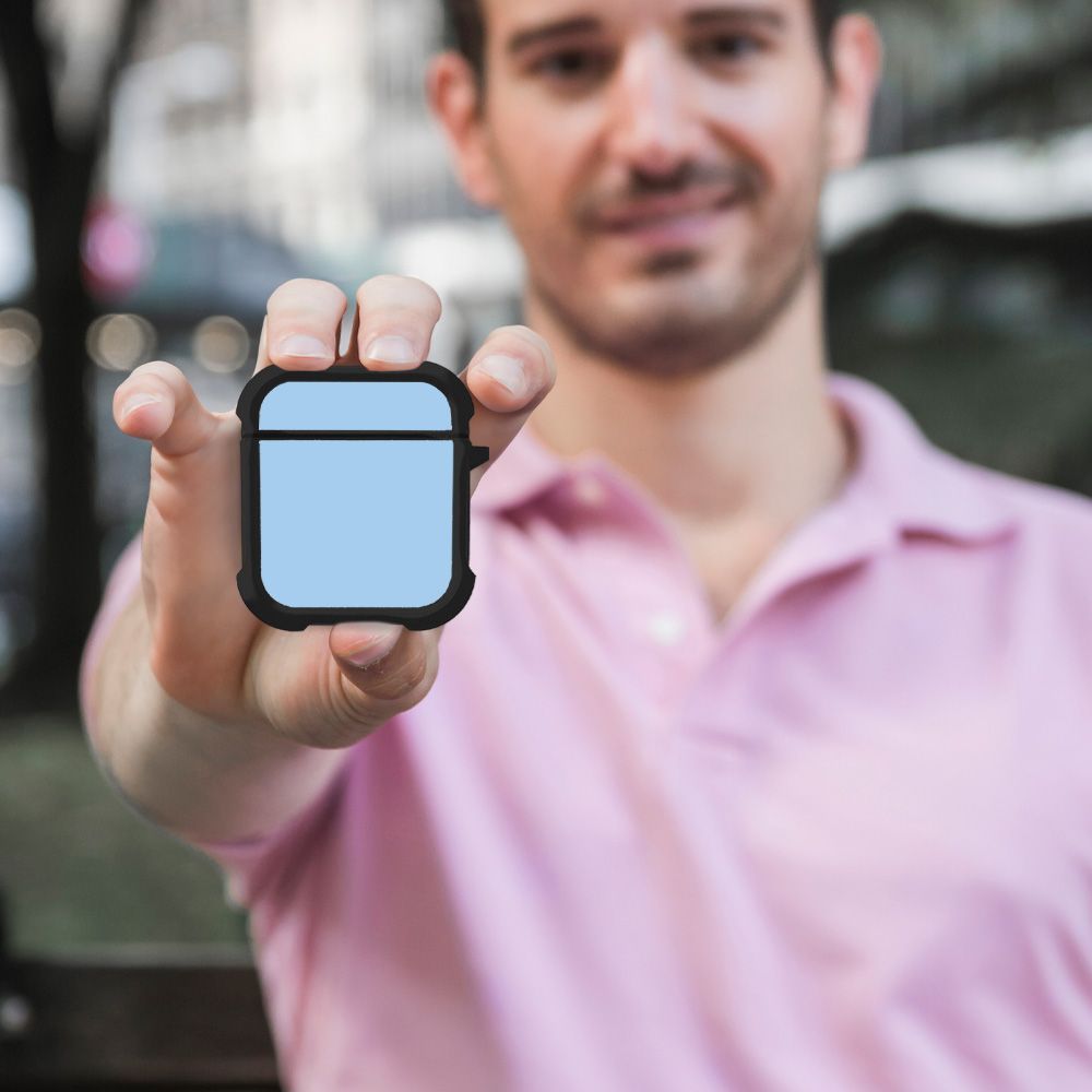 Θήκη Σιλικόνης Sonique ColorBloc Series για AirPods 1/2 Τιρκουάζ