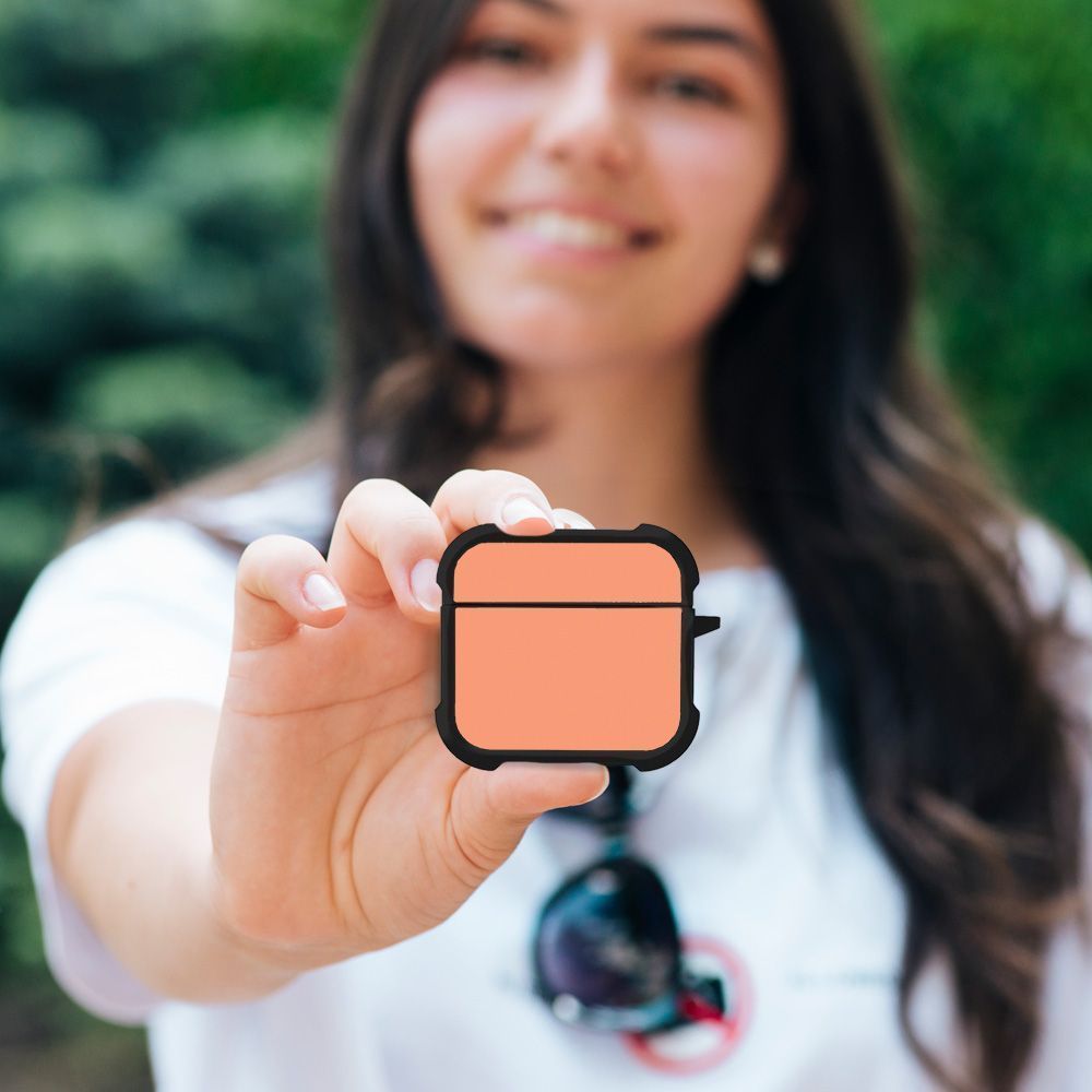 Θήκη Σιλικόνης Sonique ColorBloc Series για AirPods 4 Κοραλί