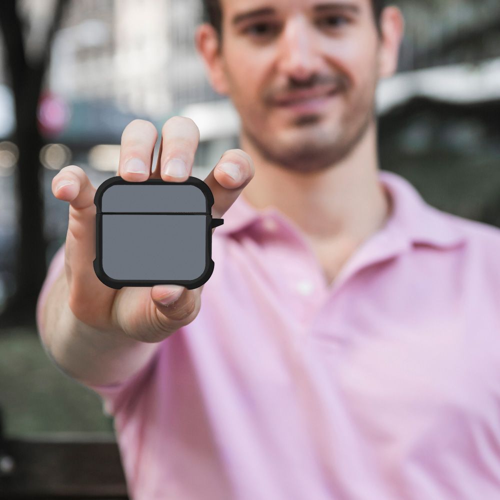 Θήκη Σιλικόνης Sonique ColorBloc Series για AirPods 4 Μπλε Γκρι