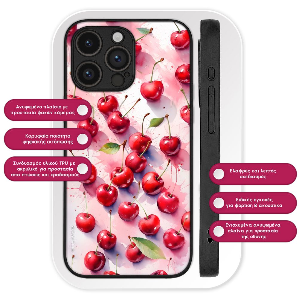 Θήκη Sonique Fruit Series για Google Pixel 9 Pro 5G Κεράσι