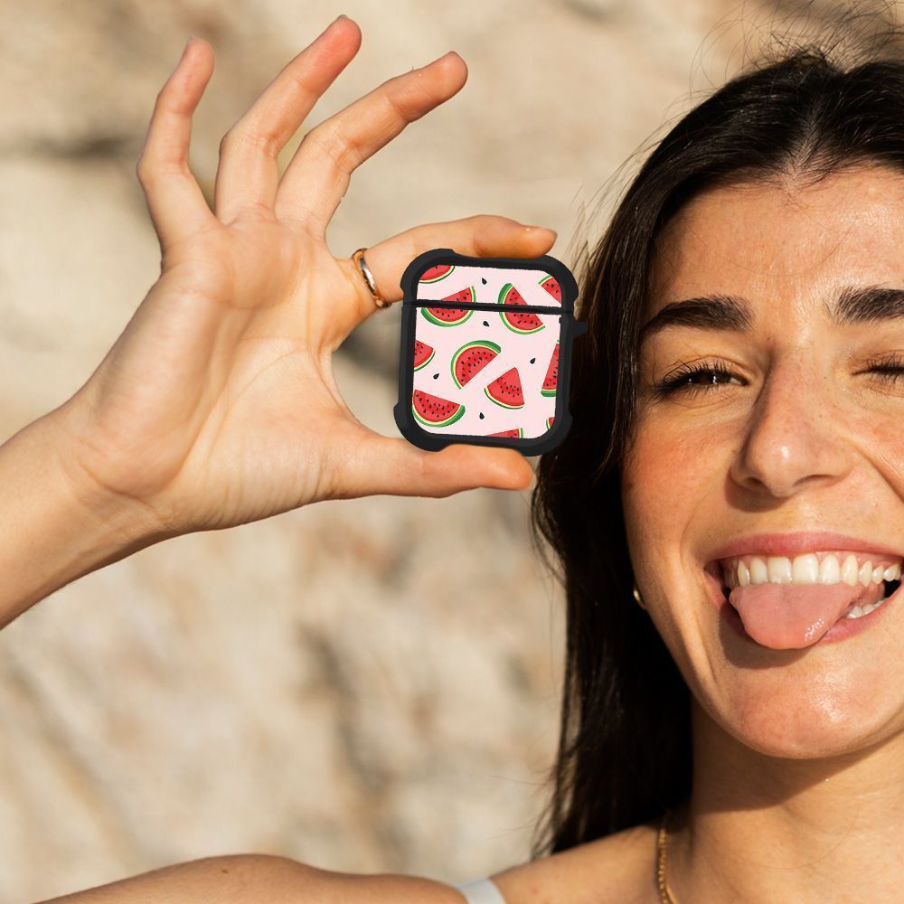 Θήκη Σιλικόνης Sonique Fruit Series για AirPods 1/2 Καρπούζι