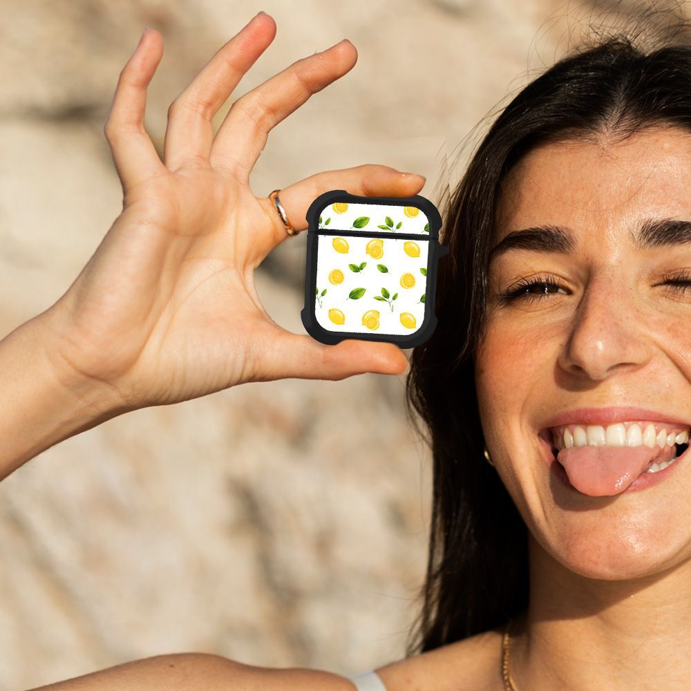 Θήκη Σιλικόνης Sonique Fruit Series για AirPods 1/2 Λεμόνι 01
