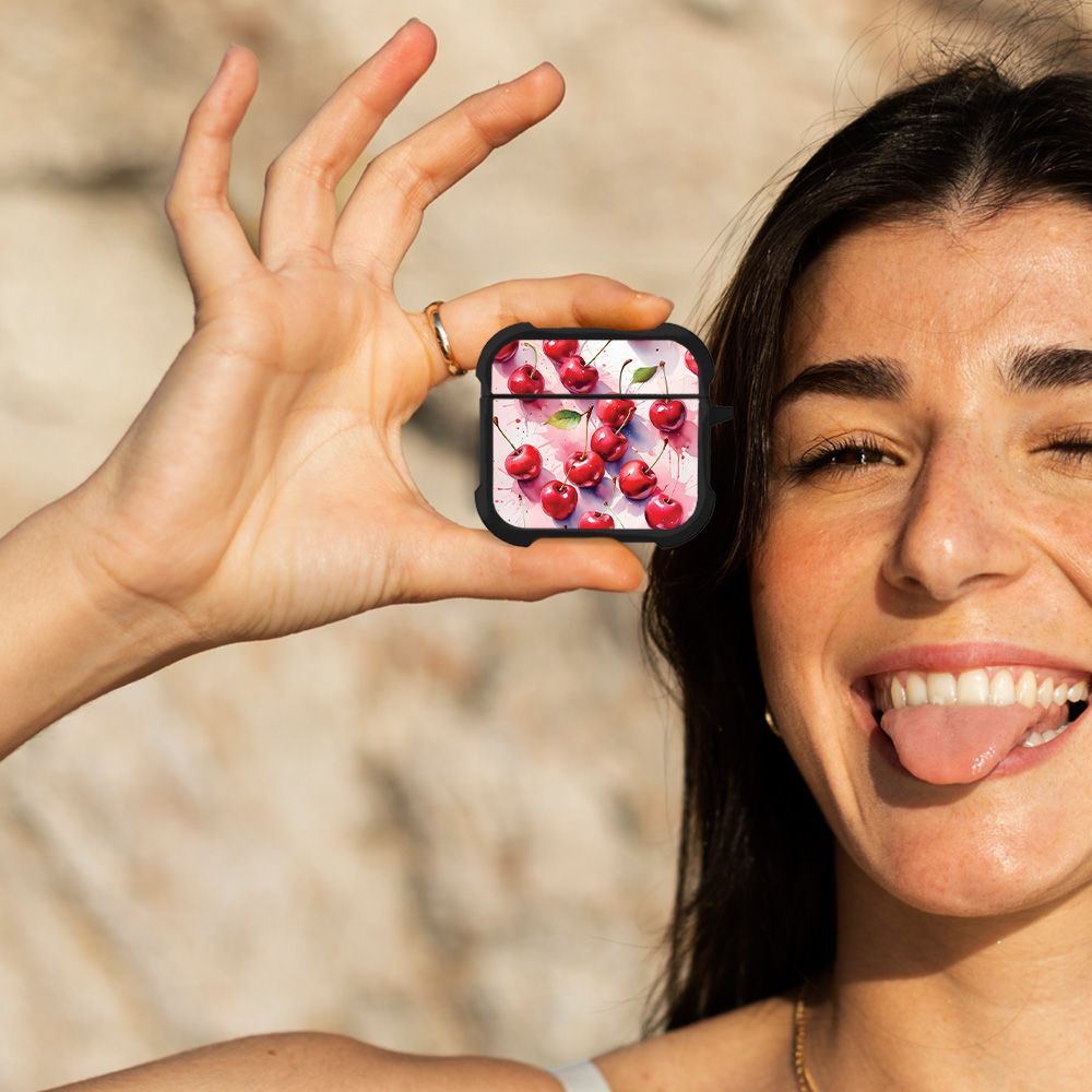 Θήκη Σιλικόνης Sonique Fruit Series για AirPods 4 Κεράσι